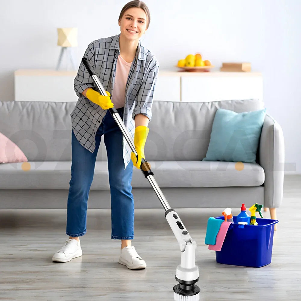 فرشاة تنظيف كهربائية دوّارة متعددة الوظائف